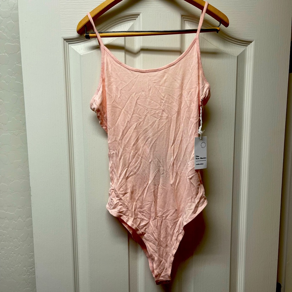NWT Forever 21 Pink bodysuit Large